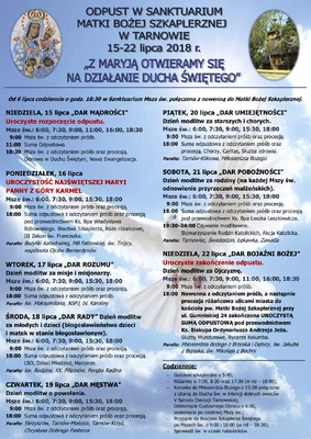 PROGRAM ODPUSTU